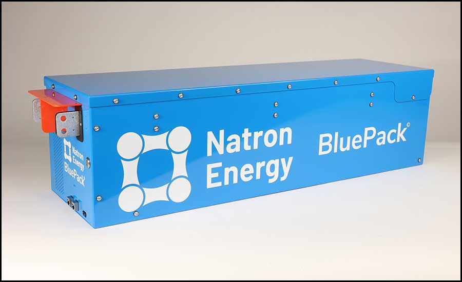 Natron Energy's Blue Rack Sodium-Ion Battery Cabinet BR-250