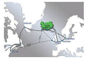 Transatlantic fiber optic cables