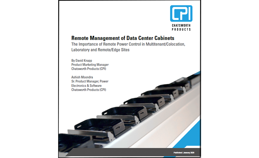 Remote Management Of Data Center Cabinets 2020 03 12 Mission