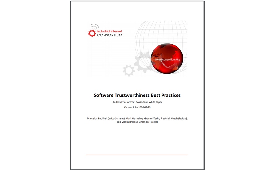 Main Image: IIC- Software Trustworthiness Best Practices Whitepaper